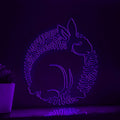 Rabbit One Line EL Wire Neon Sign 2 - Ideal for Kids' Rooms & Wall Decor - myneonup