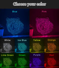 Tiger One Line Neon - Feline Predator Wall Art - myneonup