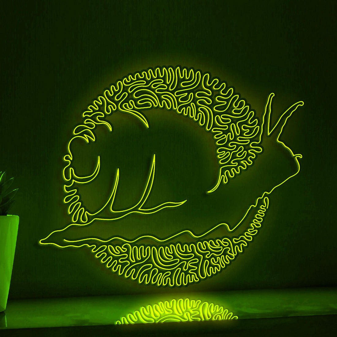 Snail One Line EL Wire Neon Sign - Cute Abstract Art for Kids' Room & Decor - myneonup