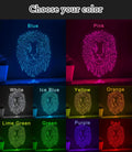Continuous Line Neon Lion Art for Modern Wall Decor - myneonup