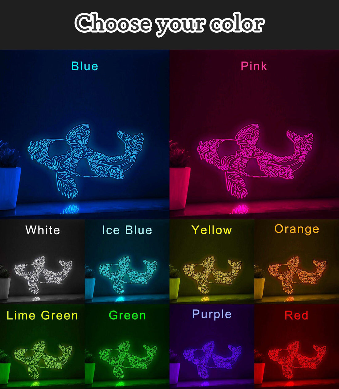 Koi One Line EL Wire Neon Sign - for Asian Themed Decor & Good Luck Seekers - myneonup