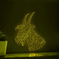 Goat One Line EL Wire Neon Sign - Farm-themed Wall Decor - myneonup