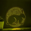 Rabbit One Line EL Wire Neon Sign - Long Ears Animal Wall Decor - myneonup