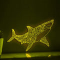 Shark One Line EL Wire Neon Sign - Marine Predator Light Art - myneonup
