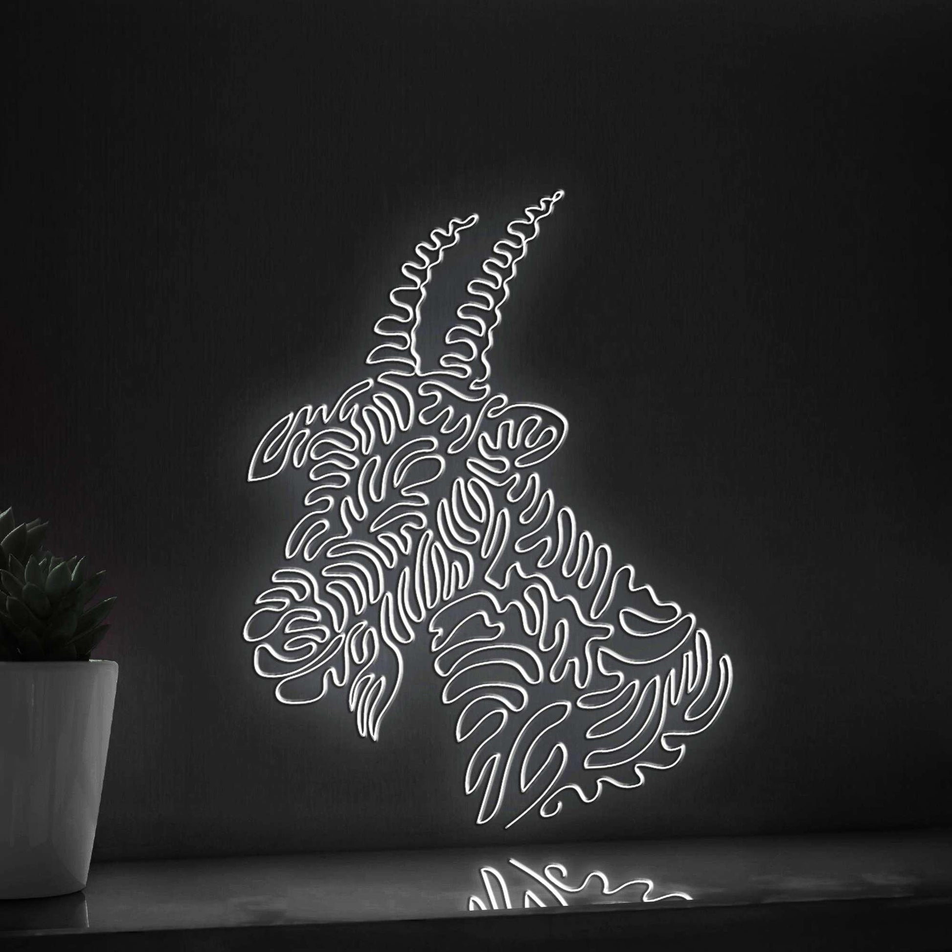 Goat One Line EL Wire Neon Sign - Farm-themed Wall Decor - myneonup