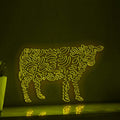 Cow One Line EL Wire Neon Sign - Farm-themed Wall Decor - myneonup