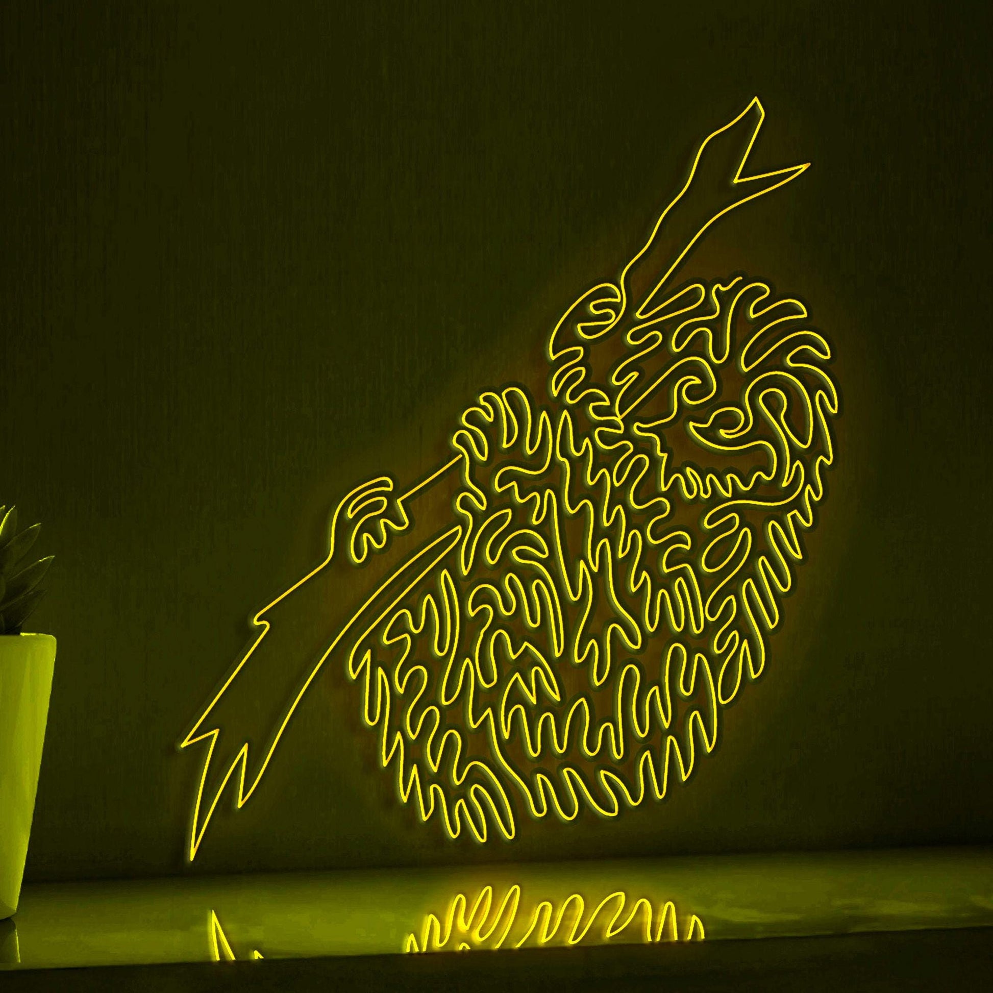 Sloth One Line EL Wire Neon Sign - Perfect for Jungle - Themed Decor, Ideal for Boho Lovers - myneonup