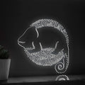 Chameleon One Line EL Wire Neon Sign - Camouflage Lizard Decor - myneonup
