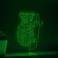 Koala One Line EL Wire Neon Sign - Tree Dweller Wall Art - myneonup