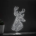 Deer One Line EL Wire Neon Sign - Red Deer Wall Art - myneonup