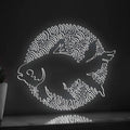 Goldfish One Line EL Wire Neon Sign - Ideal for Aquarium Lovers' Wall Decor - myneonup