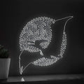 Pterosaur One Line EL Neon - Winged Reptile Decor - myneonup