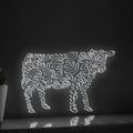 Cow One Line EL Wire Neon Sign - Farm-themed Wall Decor - myneonup