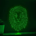 Continuous Line Neon Lion Art for Modern Wall Decor - myneonup
