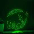 Bison One Line EL Wire Neon Sign - Ideal for Nature Lovers - myneonup