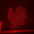 Turkey One Line EL Wire Neon Sign - Fan Tail Bird Decor - myneonup