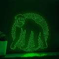 Chimp One Line EL Wire Neon Sign - Great Ape Wall Art - myneonup