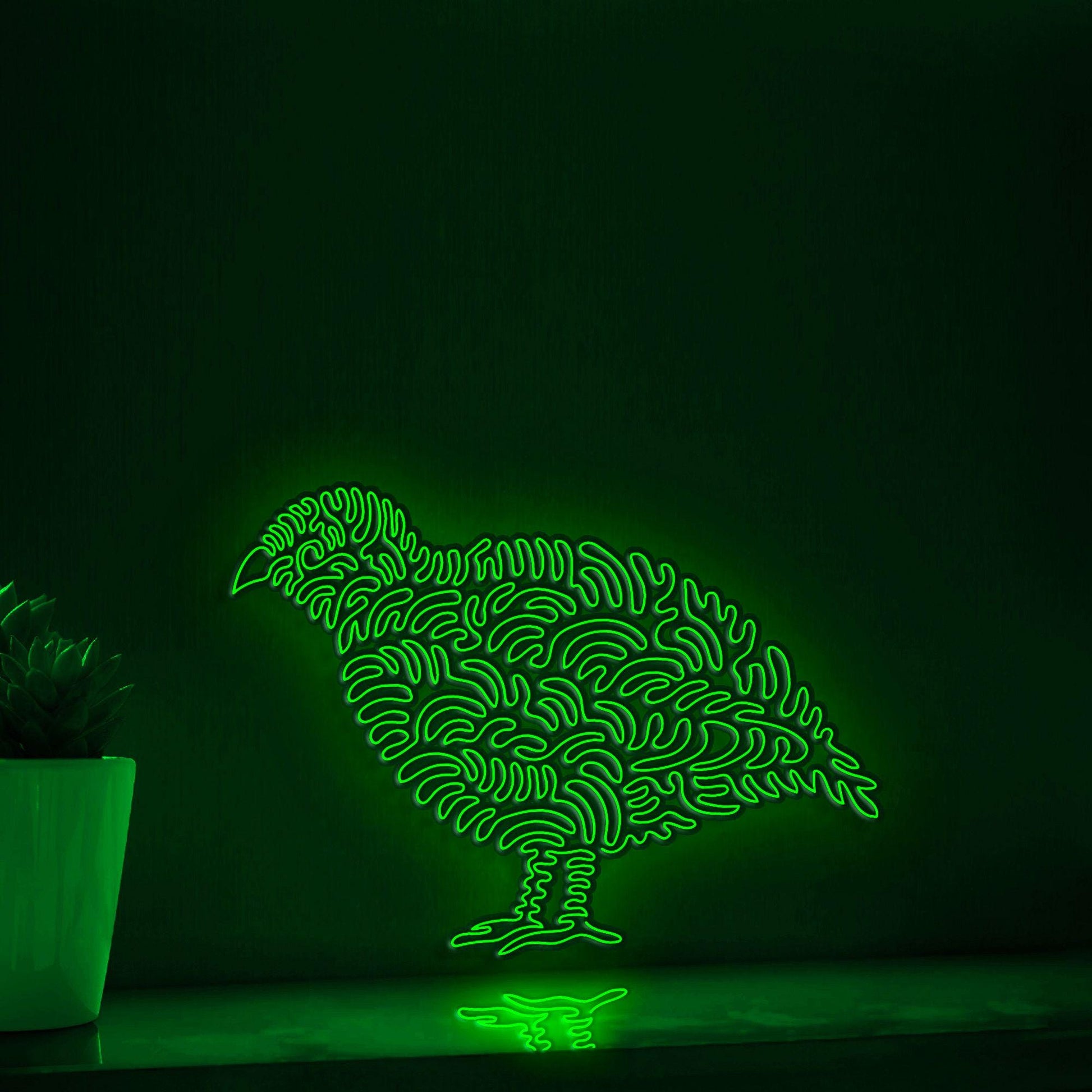 Quail One Line EL Wire Neon Sign - Plain Bird Decor - myneonup