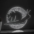 Snail One Line EL Wire Neon Sign - Cute Abstract Art for Kids' Room & Decor - myneonup