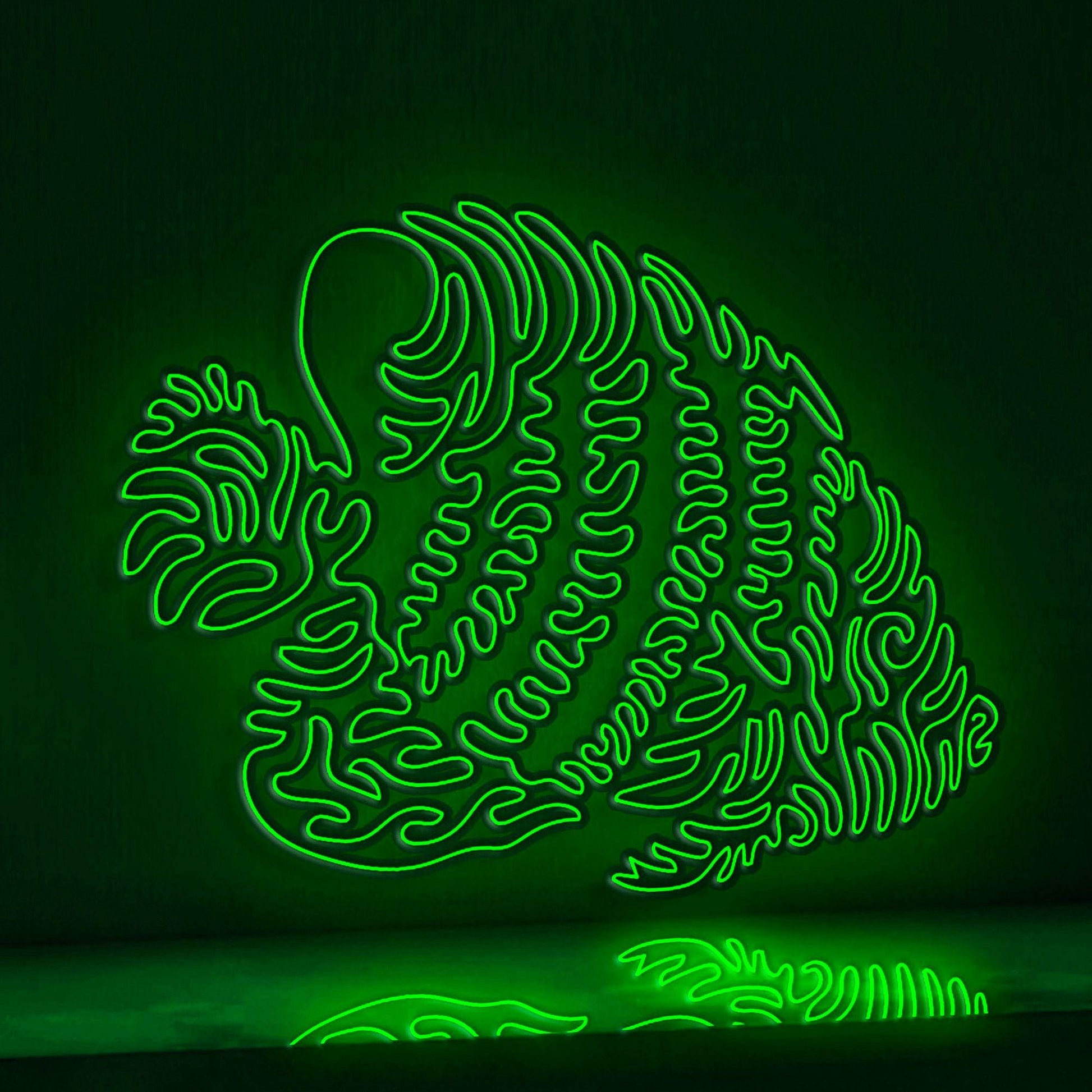 Regal Angelfish EL Wire Neon Sign - Pygoplites Marine Art - myneonup