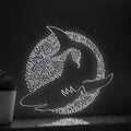 Shark One Line EL Wire Neon Sign - Ocean Themed Wall Decor - myneonup