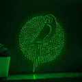 Parrot One Line EL Wire Neon Sign - Lighted Pet Bird Wall Decor - myneonup