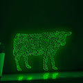 Cow One Line EL Wire Neon Sign - Farm-themed Wall Decor - myneonup