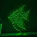 Angelfish One Line Neon - Ideal for Aquarium Lovers' Wall Decor - myneonup