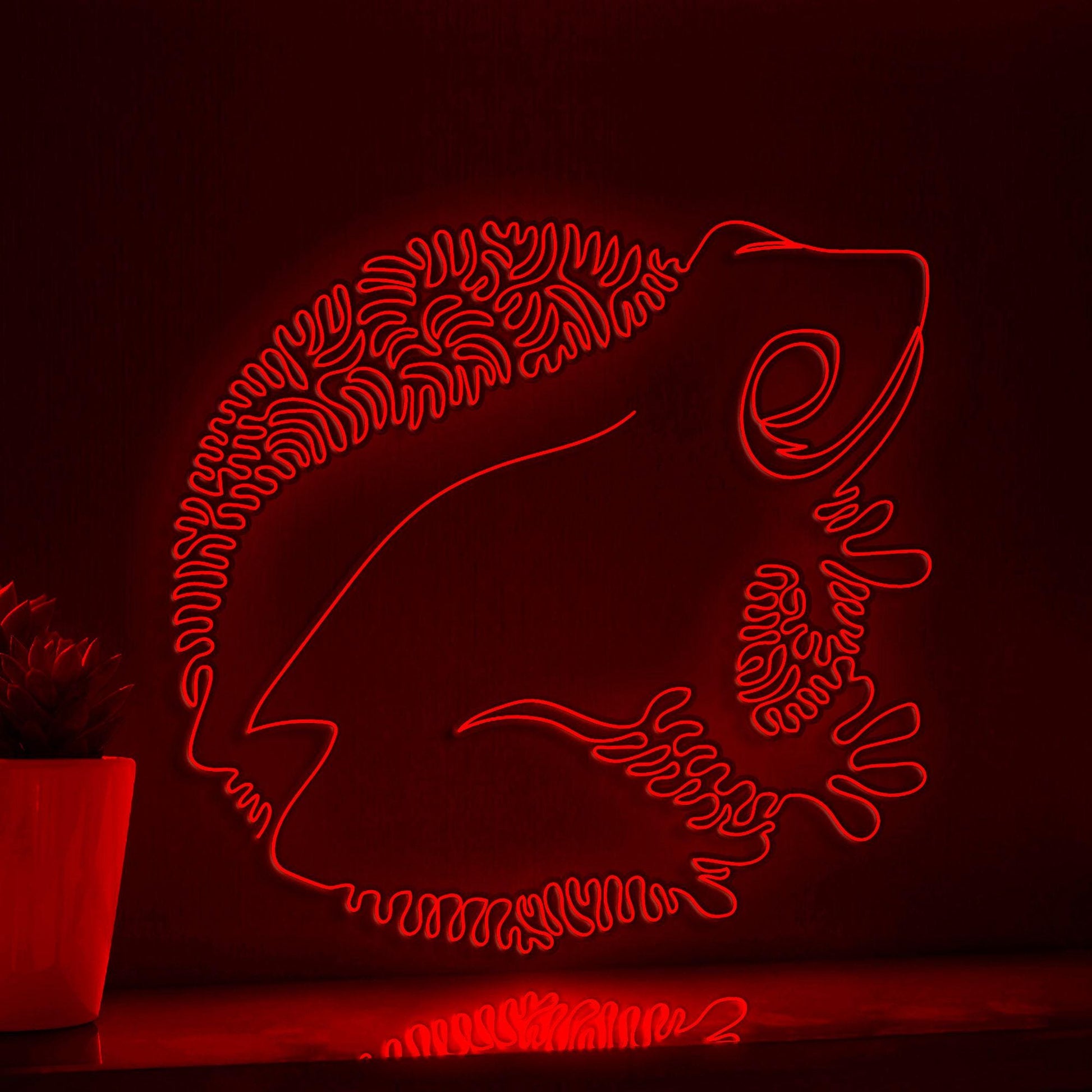 Frog One Line EL Wire Neon Sign - Tailless Amphibian Decor - myneonup