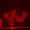 Koi One Line EL Wire Neon Sign - for Asian Themed Decor & Good Luck Seekers - myneonup