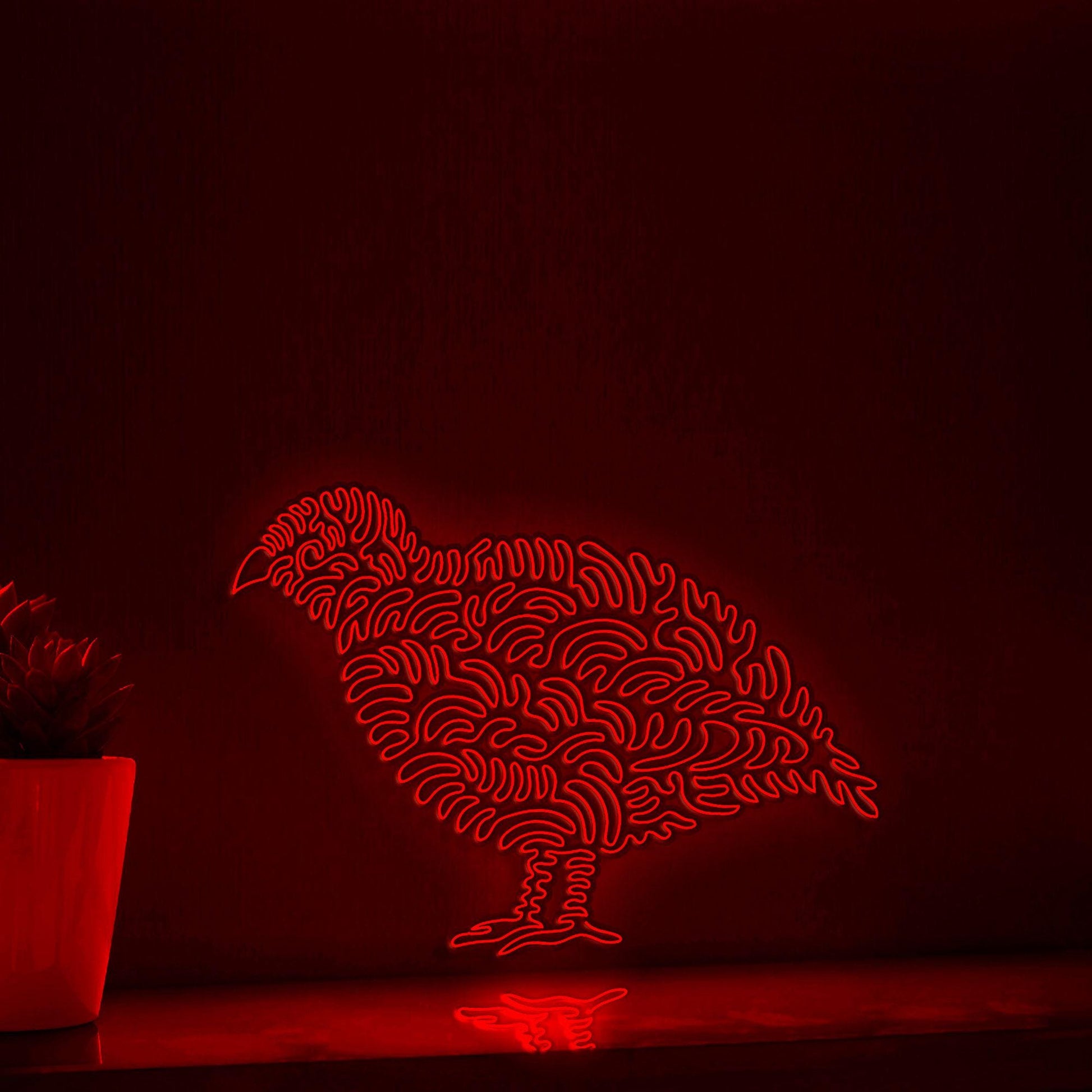Quail One Line EL Wire Neon Sign - Plain Bird Decor - myneonup