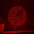 Parrot One Line EL Wire Neon Sign - Lighted Pet Bird Wall Decor - myneonup