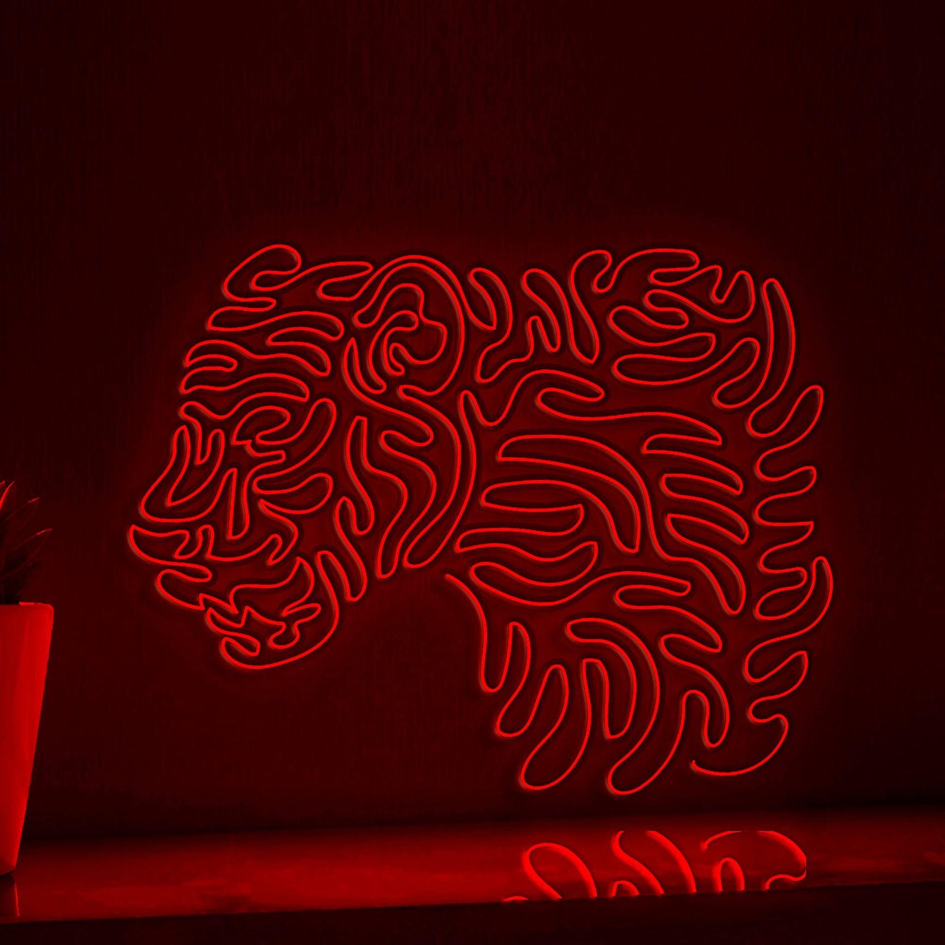 Panther One Line EL Wire Neon Sign - Predatory Animal Wall Art - myneonup