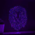 Continuous Line Neon Lion Art for Modern Wall Decor - myneonup