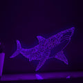 Shark One Line EL Wire Neon Sign - Marine Predator Light Art - myneonup