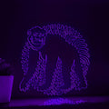 Chimp One Line EL Wire Neon Sign - Great Ape Wall Art - myneonup