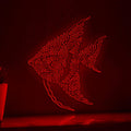 Angelfish One Line Neon - Ideal for Aquarium Lovers' Wall Decor - myneonup