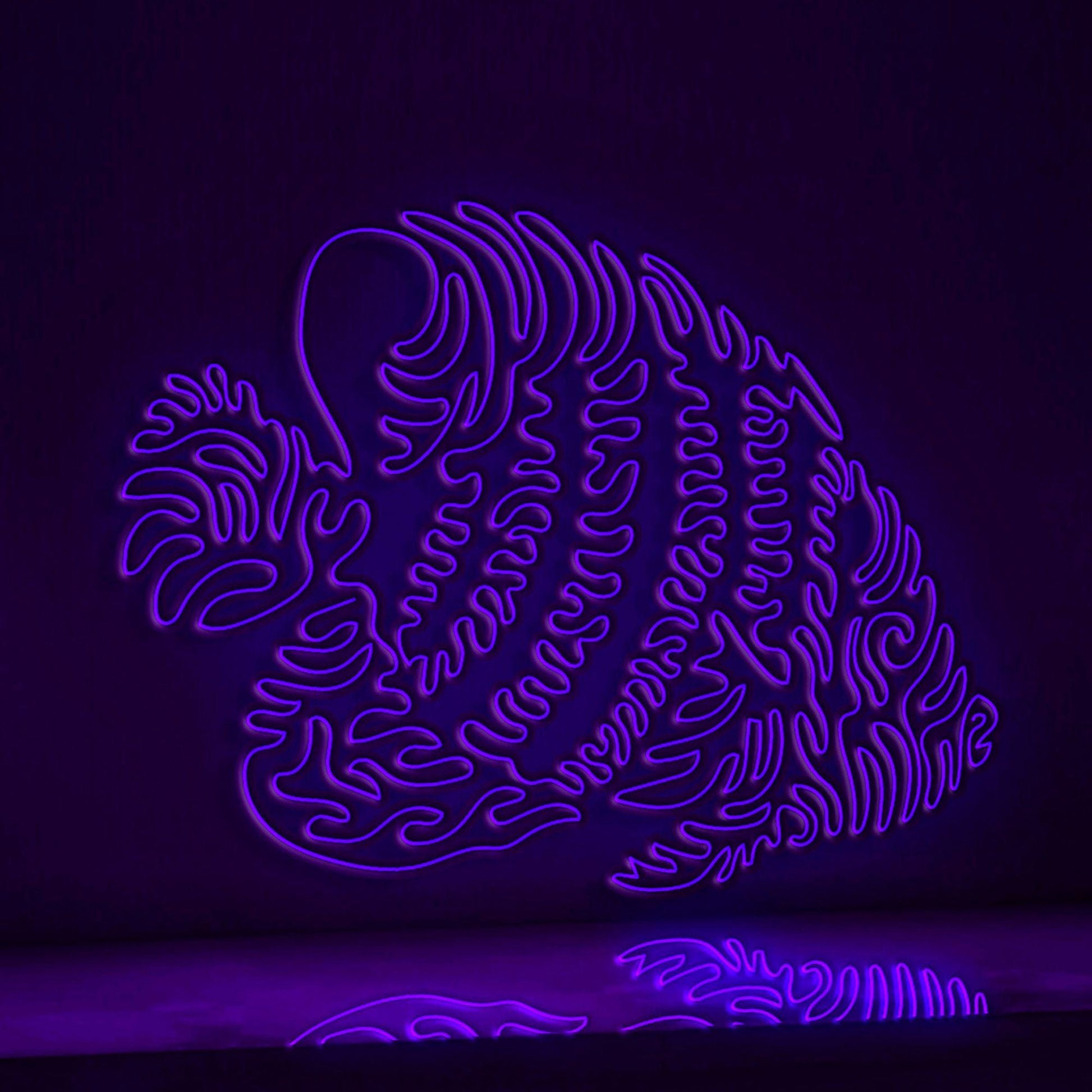 Regal Angelfish EL Wire Neon Sign - Pygoplites Marine Art - myneonup