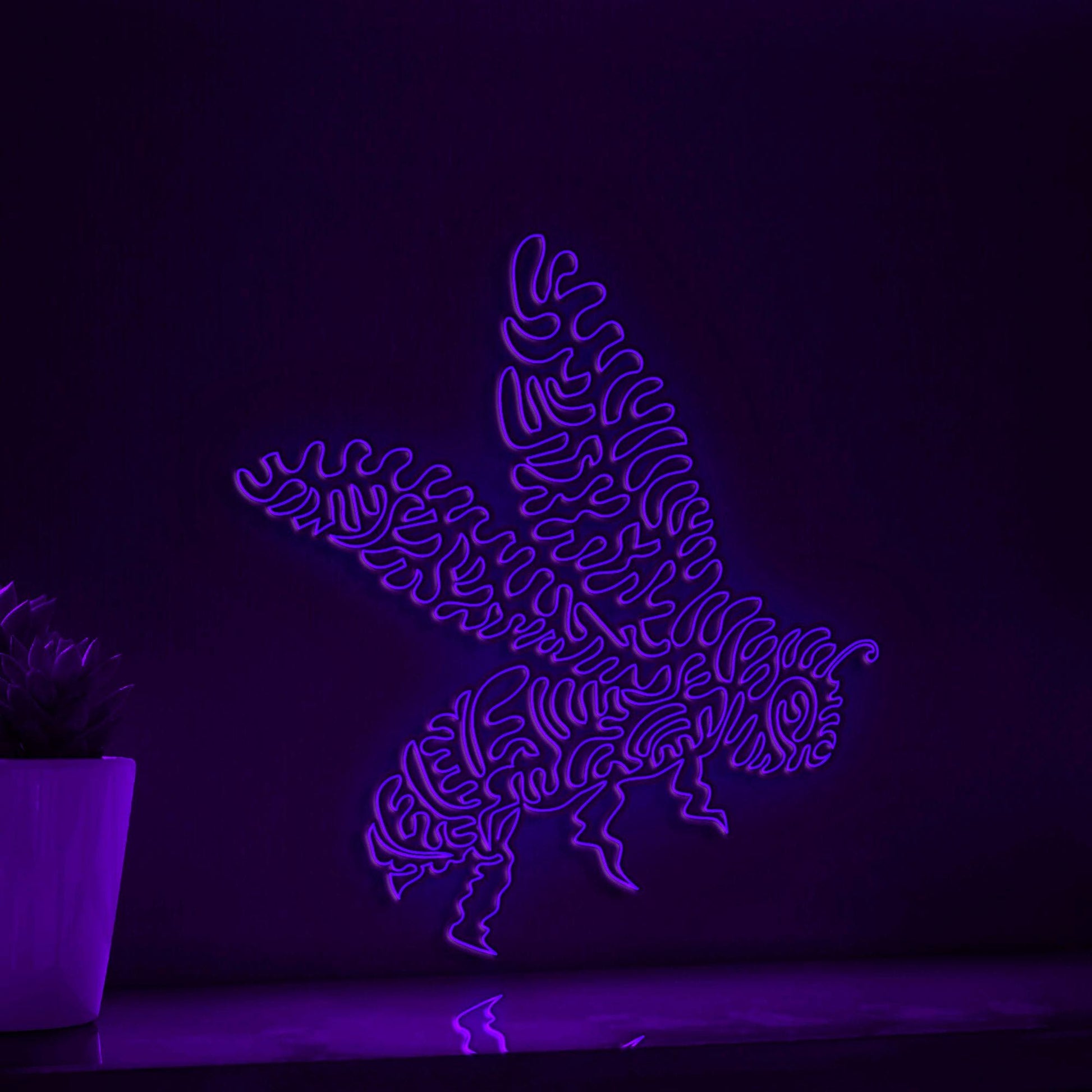 Bee One Line EL Wire Neon Sign - Ideal for Nature Lovers Wall Decor - myneonup