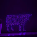 Cow One Line EL Wire Neon Sign - Farm-themed Wall Decor - myneonup