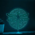 Dragonfly One Line EL Wire Neon Sign - Double Wings Insect Wall Art - myneonup