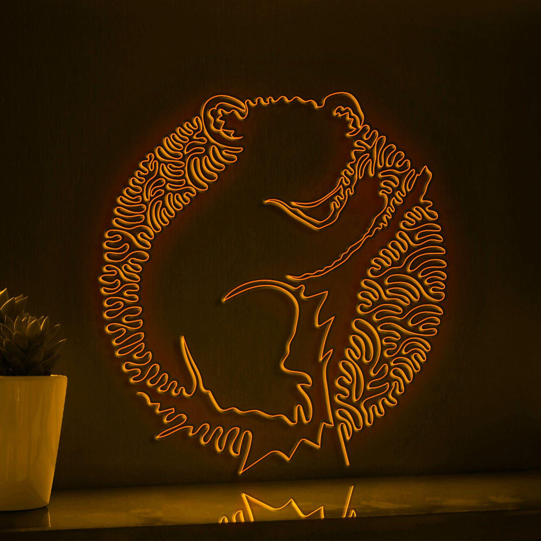 Koala One Line EL Wire Neon Sign - Tree Climber Wall Art - myneonup