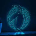 Penguin One Line EL Wire Neon Sign - Antarctic Bird Wall Art Decor - myneonup