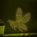 Bee One Line Art EL Wire Neon Sign - Winged Insect Decor - myneonup