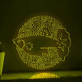 Guppy One Line EL Neon - Ocean Themed Aquarium Art Wall Decor - myneonup