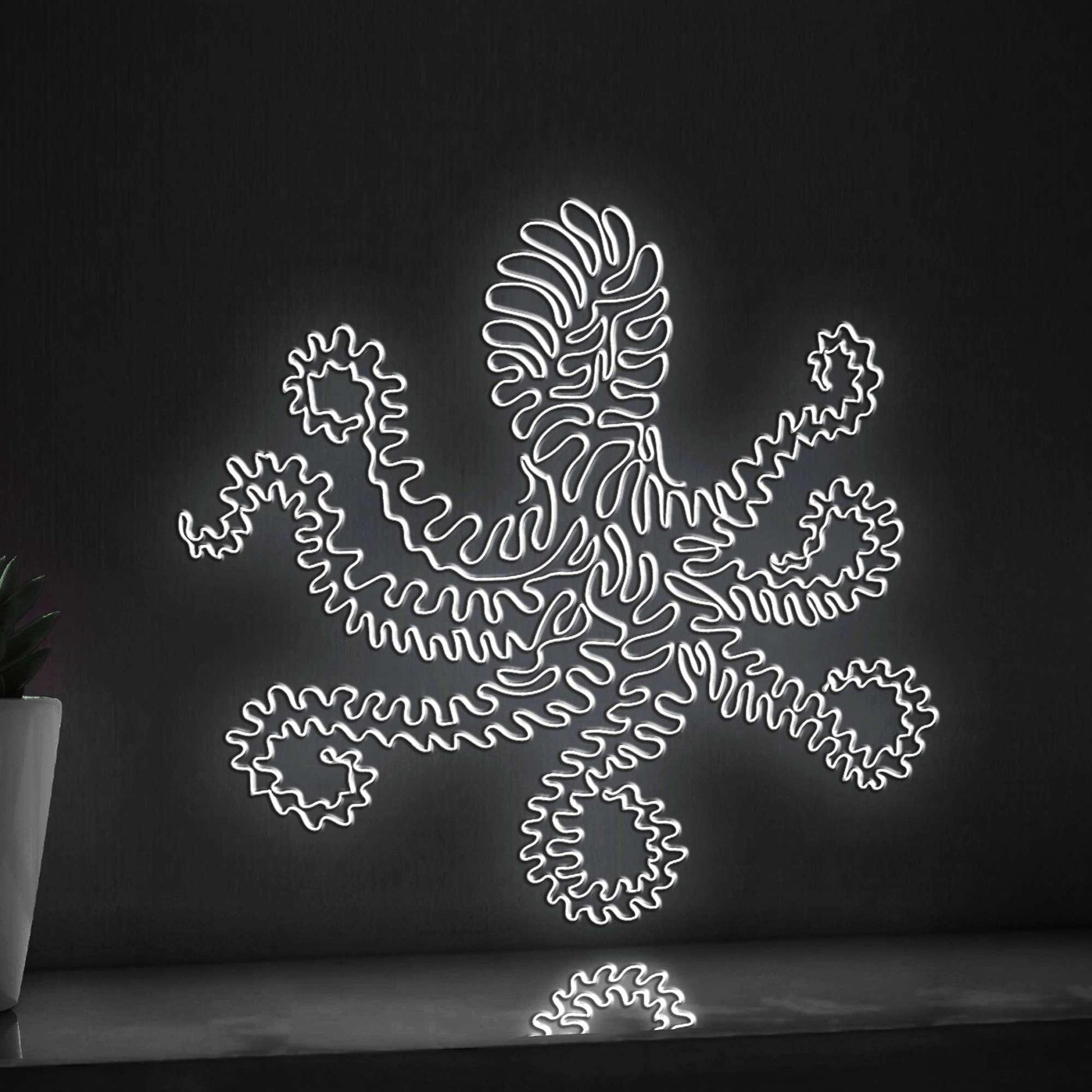 Octopus One Line EL Wire Neon Sign - for Minimalist Home Decor and Ocean Lovers - myneonup