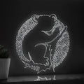 Koala One Line EL Wire Neon Sign - Tree Climber Wall Art - myneonup