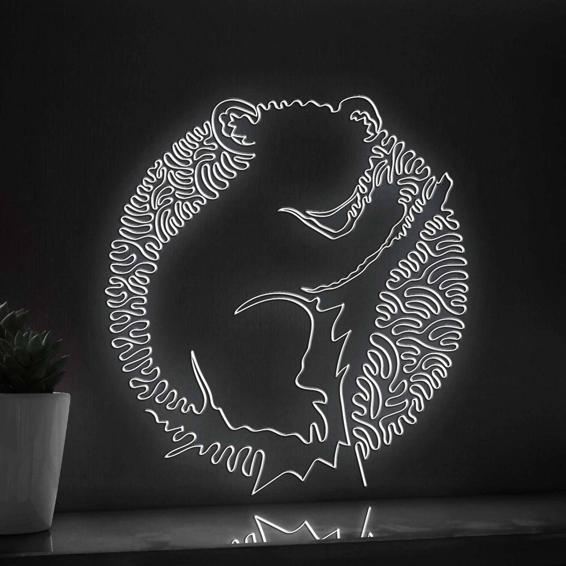 Koala One Line EL Wire Neon Sign - Tree Climber Wall Art - myneonup