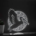 Pelican One Line Neon Sign - Elastic Pouch Bird Wall Art - myneonup