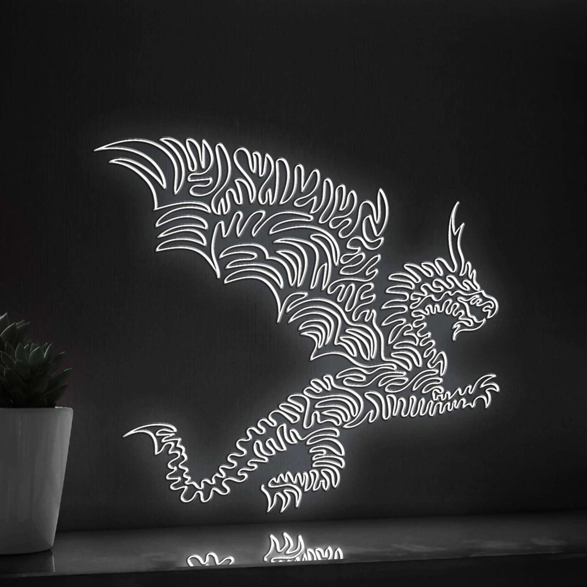 Flying Dragon EL Wire Neon Sign - Fantasy Wall Decor - myneonup